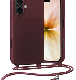 Nomfy Nomfy iPhone 17 Hoesje met Koord - Aubergine