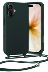 Nomfy Nomfy iPhone 17 Hoesje met Koord - Donkergroen