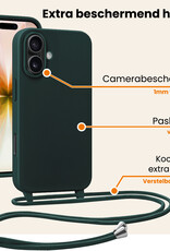 Nomfy Nomfy iPhone 17 Hoesje met Koord - Donkergroen