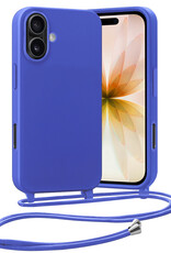 Nomfy Nomfy iPhone 17 Hoesje met Koord - Fel Blauw