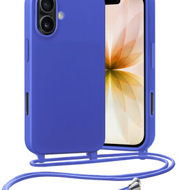 Nomfy Nomfy iPhone 17 Hoesje met Koord - Fel Blauw