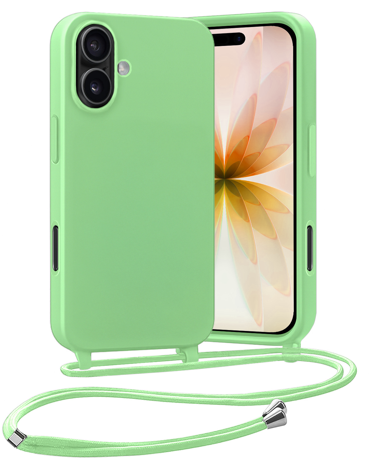 Nomfy Nomfy iPhone 17 Hoesje met Koord - Groen