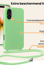 Nomfy Nomfy iPhone 17 Hoesje met Koord - Groen - 2 PACK