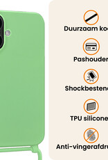 Nomfy Nomfy iPhone 17 Hoesje met Koord Met Screenprotector - Groen