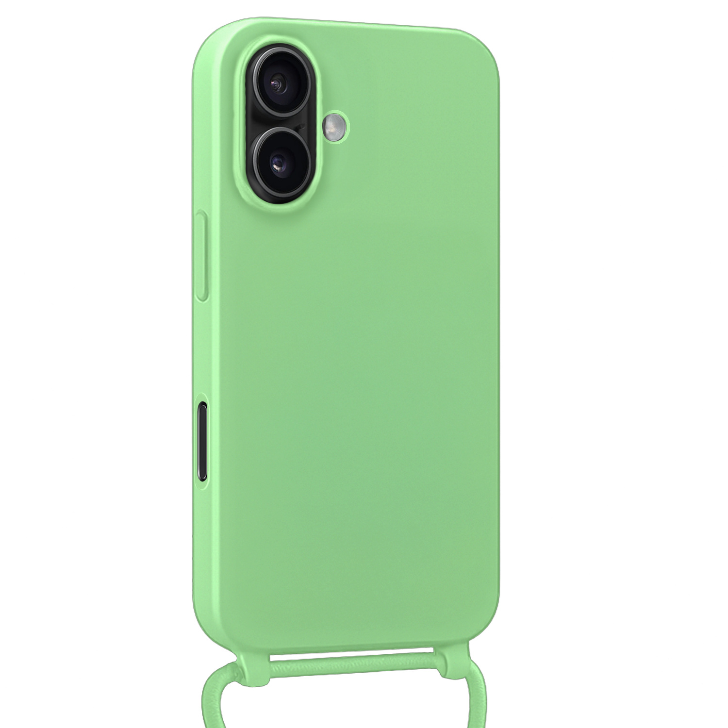 Nomfy Nomfy iPhone 17 Hoesje met Koord Met Screenprotector - Groen