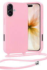 Nomfy Nomfy iPhone 17 Hoesje met Koord - Lichtroze