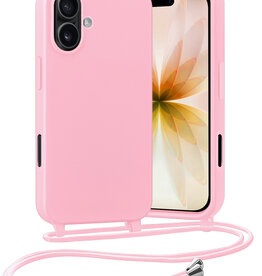 Nomfy Nomfy iPhone 17 Hoesje met Koord - Lichtroze