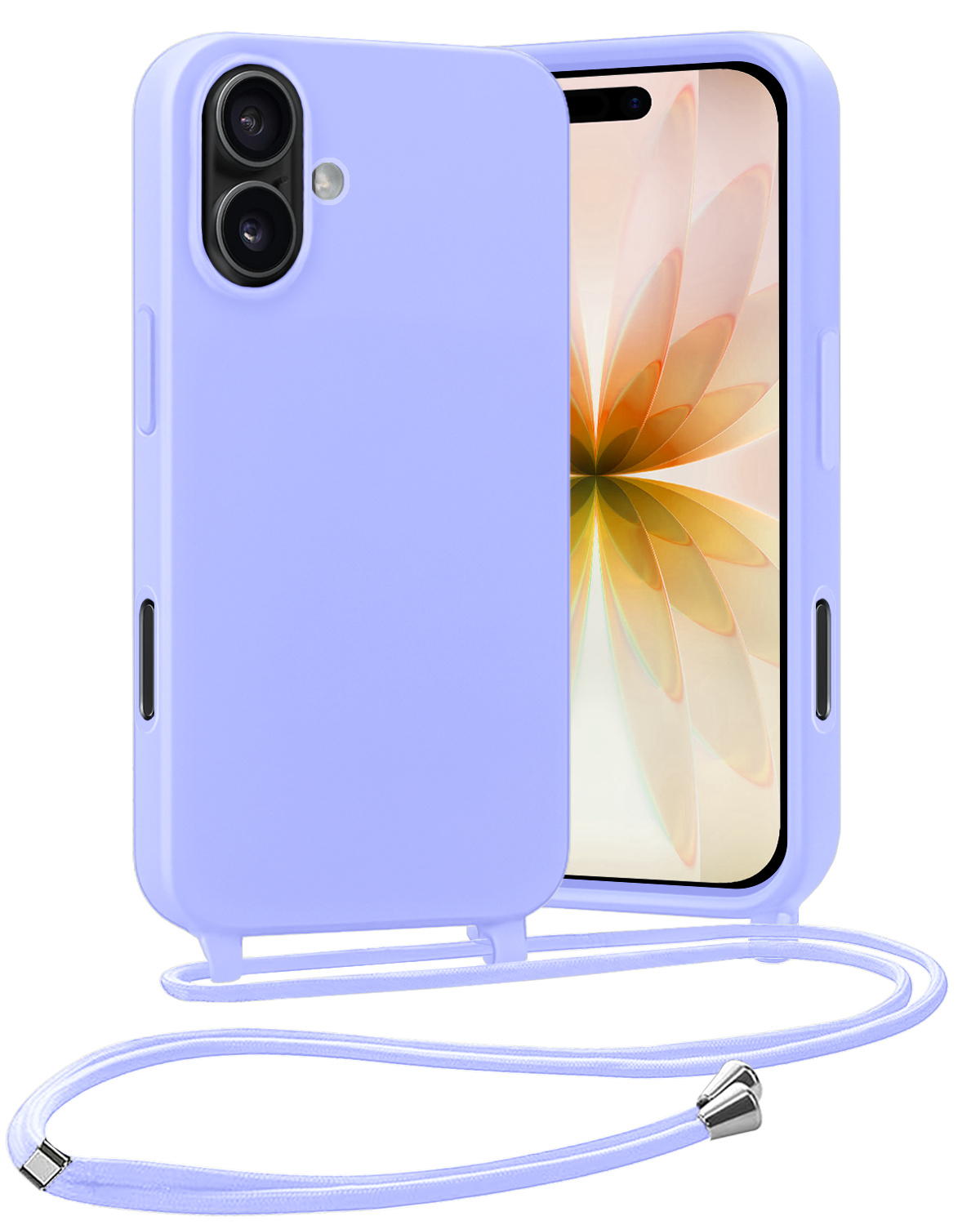 Nomfy Nomfy iPhone 17 Hoesje met Koord - Lila