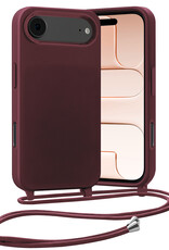 Nomfy Nomfy iPhone Air Hoesje met Koord - Aubergine