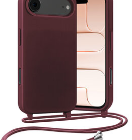 Nomfy Nomfy iPhone Air Hoesje met Koord - Aubergine