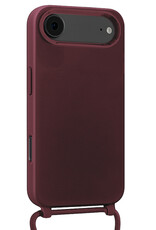 Nomfy Nomfy iPhone Air Hoesje met Koord - Aubergine - 2 PACK
