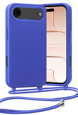 Nomfy Nomfy iPhone Air Hoesje met Koord - Fel Blauw