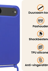 Nomfy Nomfy iPhone Air Hoesje met Koord - Fel Blauw