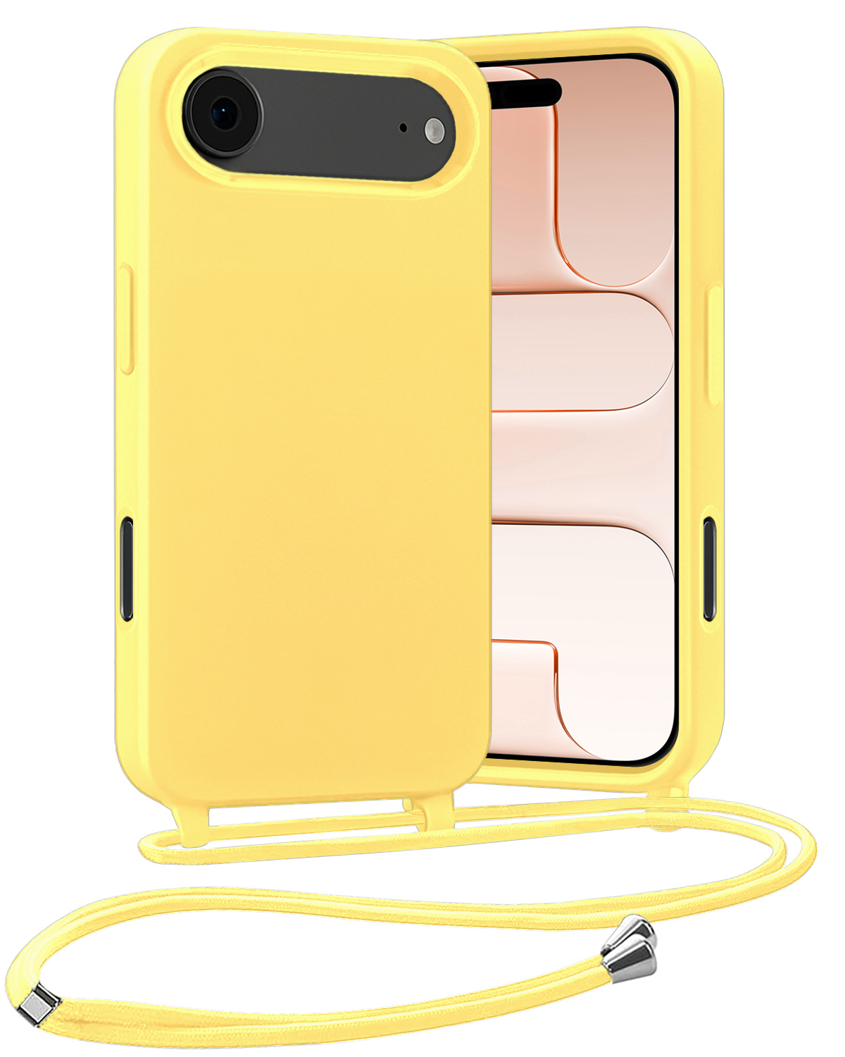 Nomfy Nomfy iPhone Air Hoesje met Koord - Geel
