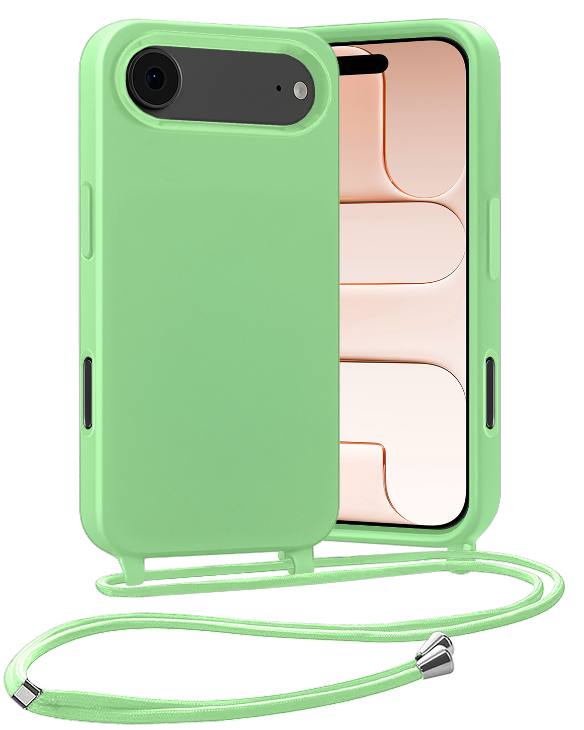 Nomfy Nomfy iPhone Air Hoesje met Koord - Groen