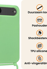 Nomfy Nomfy iPhone Air Hoesje met Koord - Groen - 2 PACK