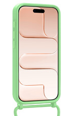 Nomfy Nomfy iPhone Air Hoesje met Koord Met Screenprotector - Groen