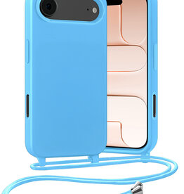 Nomfy Nomfy iPhone Air Hoesje met Koord - Lichtblauw