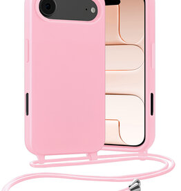 Nomfy Nomfy iPhone Air Hoesje met Koord - Lichtroze