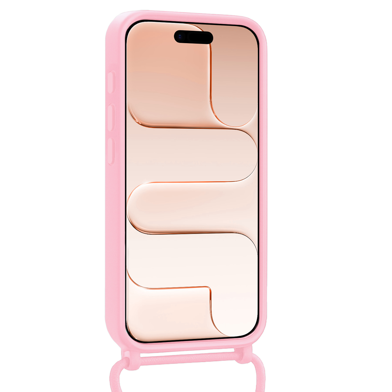 Nomfy Nomfy iPhone Air Hoesje met Koord - Lichtroze