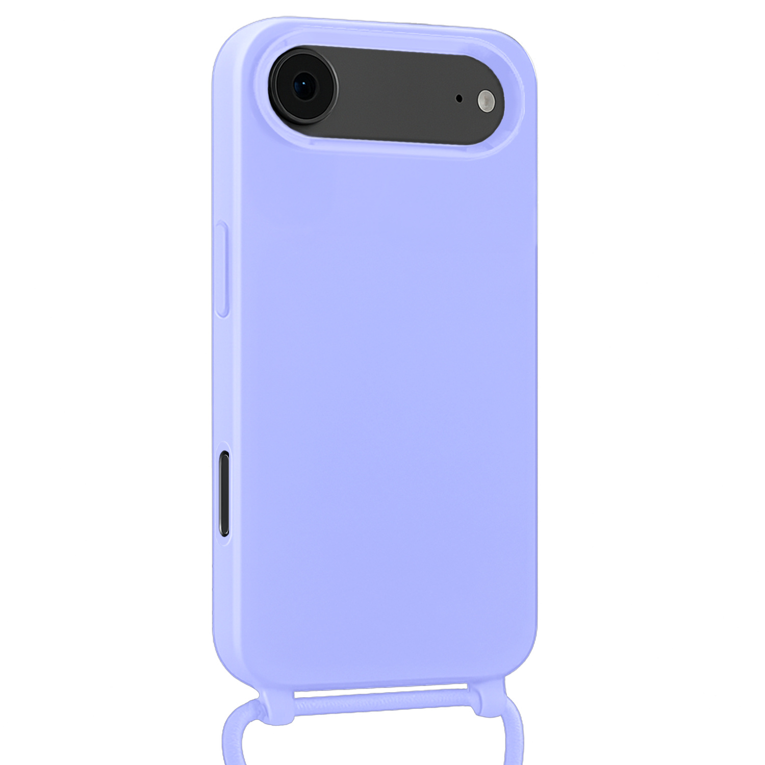 Nomfy Nomfy iPhone Air Hoesje met Koord Met 2x Screenprotector - Lila