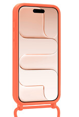 Nomfy Nomfy iPhone Air Hoesje met Koord Met 2x Screenprotector - Papaya