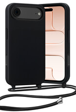Nomfy Nomfy iPhone Air Hoesje met Koord - Zwart