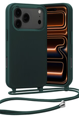 Nomfy Nomfy iPhone 17 Pro Hoesje met Koord - Donkergroen