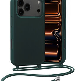 Nomfy Nomfy iPhone 17 Pro Hoesje met Koord - Donkergroen