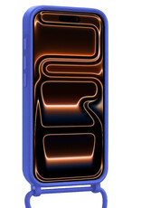 Nomfy Nomfy iPhone 17 Pro Hoesje met Koord - Fel Blauw