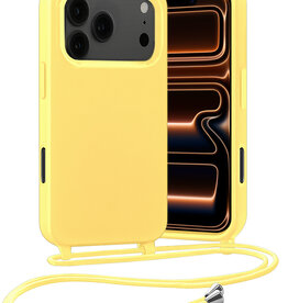 Nomfy Nomfy iPhone 17 Pro Hoesje met Koord - Geel