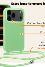 Nomfy Nomfy iPhone 17 Pro Hoesje met Koord - Groen