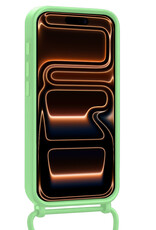 Nomfy Nomfy iPhone 17 Pro Hoesje met Koord Met Screenprotector - Groen