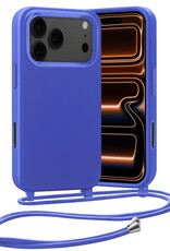 Nomfy Nomfy iPhone 17 Pro Max Hoesje met Koord - Fel Blauw
