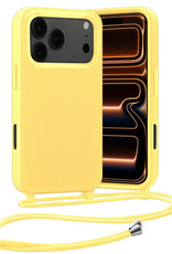 Nomfy Nomfy iPhone 17 Pro Max Hoesje met Koord - Geel