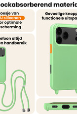 Nomfy Nomfy iPhone 17 Pro Max Hoesje met Koord - Groen