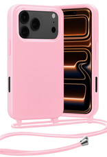 Nomfy Nomfy iPhone 17 Pro Max Hoesje met Koord - Lichtroze