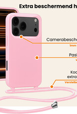 Nomfy Nomfy iPhone 17 Pro Max Hoesje met Koord - Lichtroze - 2 PACK