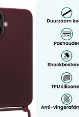 Forterra Forterra iPhone 17 Hoesje met Koord - Aubergine