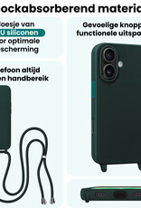 Forterra Forterra iPhone 17 Hoesje met Koord - Donkergroen