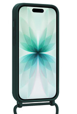 Forterra Forterra iPhone 17 Hoesje met Koord Met Screenprotector - Donkergroen