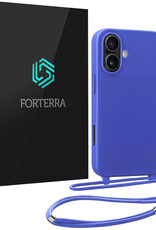 Forterra Forterra iPhone 17 Hoesje met Koord - Fel Blauw