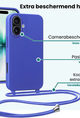 Forterra Forterra iPhone 17 Hoesje met Koord - Fel Blauw