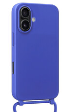 Forterra Forterra iPhone 17 Hoesje met Koord Met Screenprotector - Fel Blauw