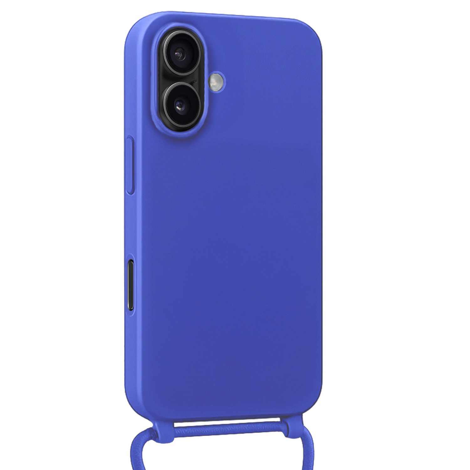 Forterra Forterra iPhone 17 Hoesje met Koord Met 2x Screenprotector - Fel Blauw