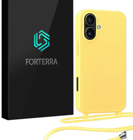 Forterra Forterra iPhone 17 Hoesje met Koord - Geel