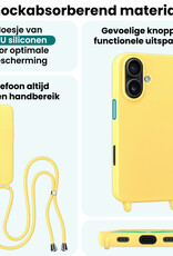 Forterra Forterra iPhone 17 Hoesje met Koord - Geel