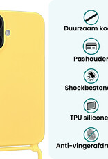 Forterra Forterra iPhone 17 Hoesje met Koord - Geel - 2 PACK