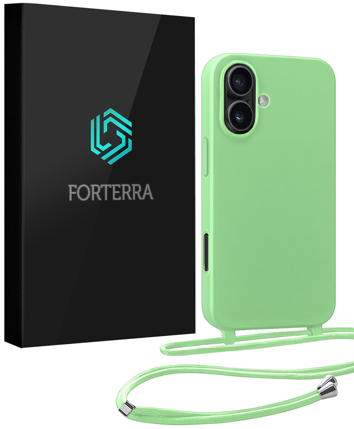 Forterra Forterra iPhone 17 Hoesje met Koord - Groen
