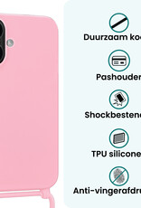Forterra Forterra iPhone 17 Hoesje met Koord - Lichtroze